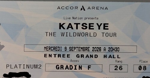 Place concert KATSEYE Paris