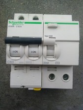 1x Disjoncteur différentiel SCHNEIDER IC60N 2P 63A courbe C vigi 30mA AC