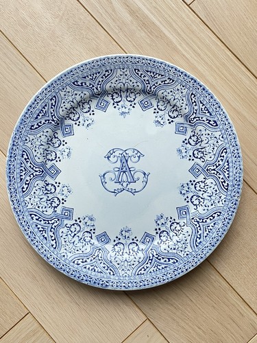 Ancienne assiette plate - ancienne,