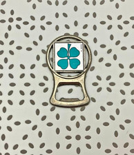 ancien décapsuleur publicitaire métal argenté Hotel du Centre Poncin 7x4,5 cm