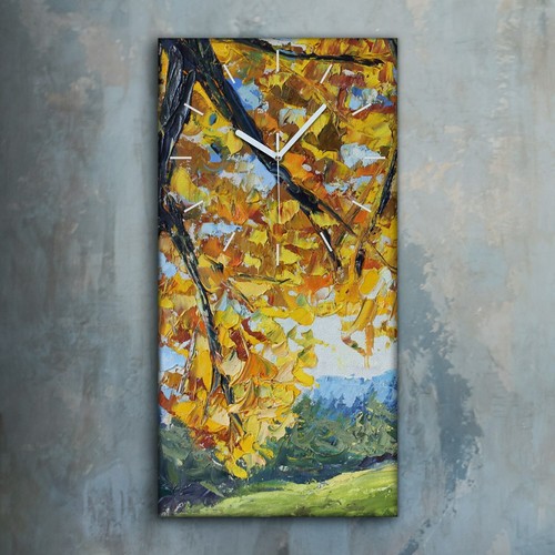Horloge murale sur toile - , 30x60