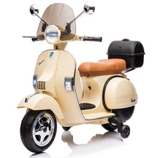 Scooter Elettrico Enfants Replica Vespa Px 150 Full Crème Topcase Paravent