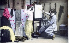 CPA Nu artistique 1900 . Photo