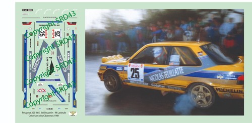 Decals peugeot 309 16s - peugeot,