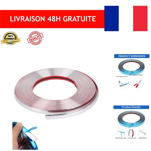 Bande chrome voiture - bande, 12mm