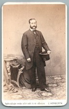 CDV Friedrich Sueß Suess Industrie Cuir en Autriche frère du Géologue Photo Foto