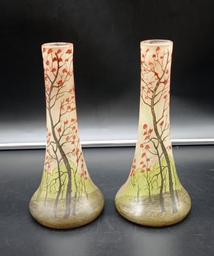 Paire vases anciens en - vases,