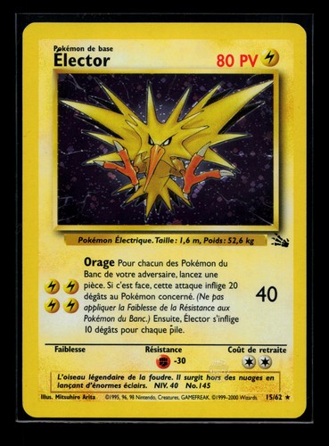 Carte pokémon elector 62 - elector, 15/62