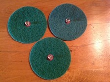 3 disques verts  pour cireuse fakir origine par 3 