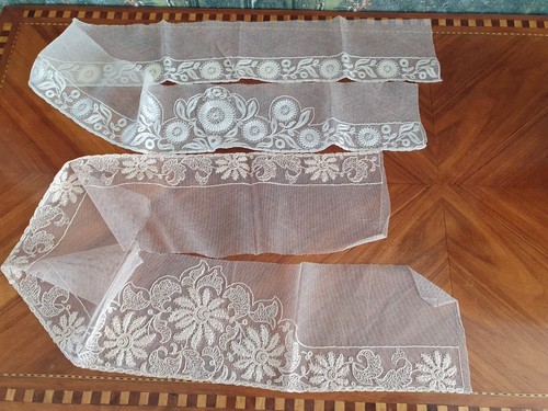 Dentelle tulle brodé pour