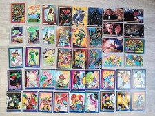 batman lot 44 cartes marvel