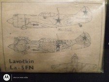 TONDA Maquette Lavockin LA-5FN Échelle 1/72.                  À Découper