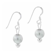 925 Argent Simulé Gris Perle