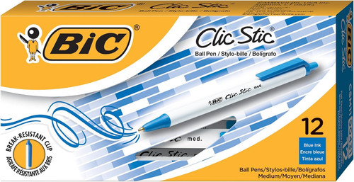 Bic clic stic blue retractable - bic,