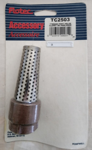 Flotec brass foot valve - flotec,