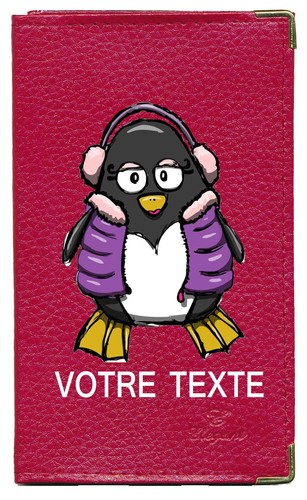 Etui carte grise - , rouge