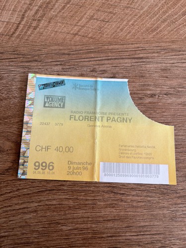 Billet concert n105 florent - billet,