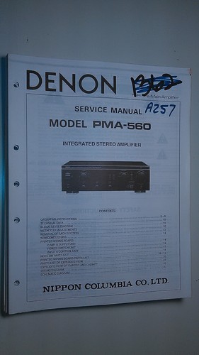 Denon pma 560 service manual - denon, pma-560