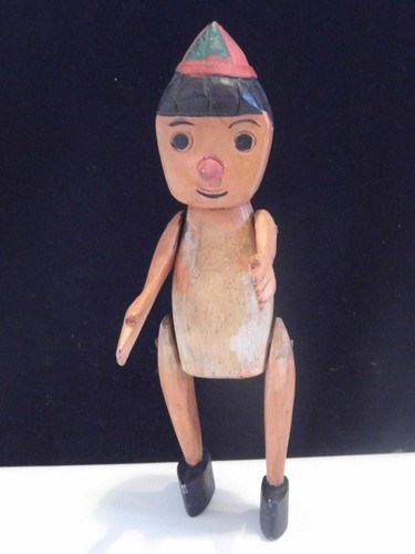 Jouet bois pinocchio rare - pinocchio,