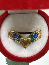 Bague vintage fantaisie cœur