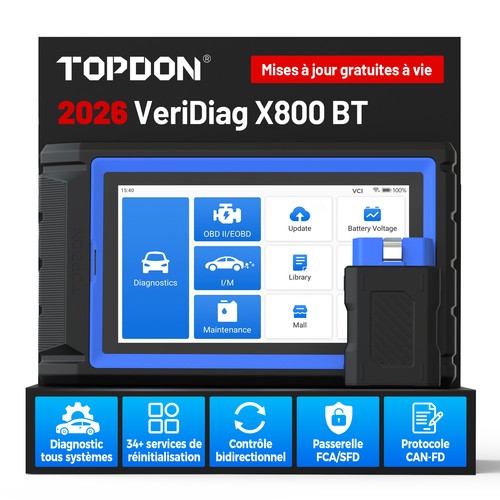 Topdon x800bt valise - x800bt,