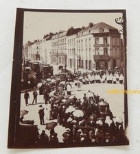 Photographie ancienne : Funérailles du Chanoine BRANDE 1905 avec tramway 