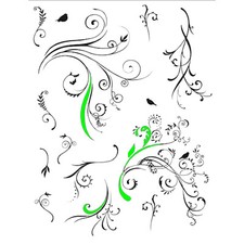 TAMPONS TRANSPARENTS ARABESQES