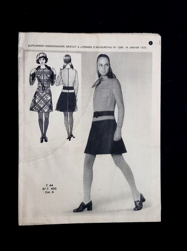 Patron vintage une - robe, en