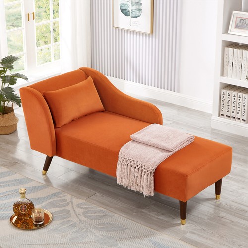 Chaise lounge curved velvet - curved,