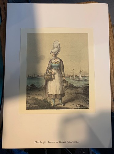 Gravure costume breton femme - gravure, breton.femme
