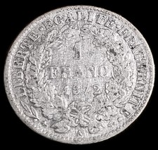1 Franc 1872 A Ceres