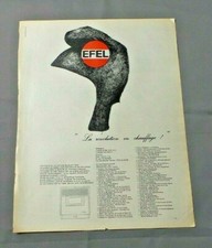 PUB PUBLICITE ANCIENNE ADVERT CLIPPING 170519 / CHAUFFAGE CALO MAZOUT EFEL