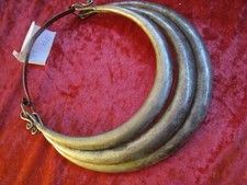 collier ANCIEN ETHNIE "MIAO" triple anneaux Taille 44cm __525