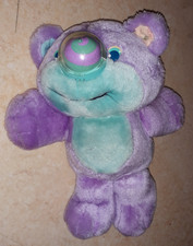 peluche ours bleu violet NOSY