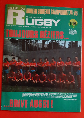 1975 miroir rugby 166 - 1975, du