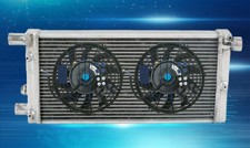 Aluminum radiator+FAN FOR Fiat
