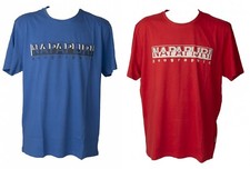 NAPAPIJRI t-shirt homme manches courtes col rond t-shirt en coton avec article i