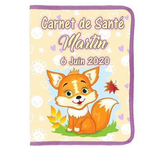 Protege carnet sante renard - sante,