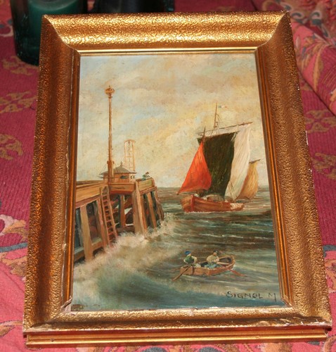 Petit tableau huile sur - tableau,