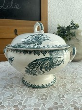 Grande Soupière Ancienne en Terre de Fer – Sainte Amandinoise – Modèle Iris