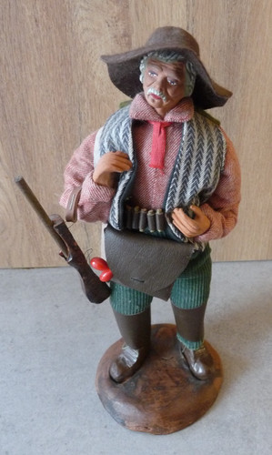 Santon chasseur ancien - santon,
