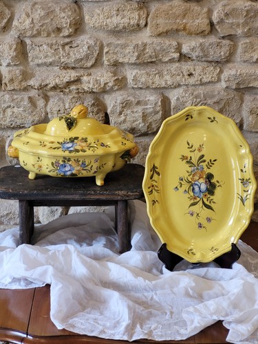 Grande soupière ancienne - , en