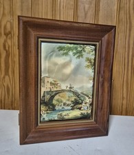 Ancienne Boîte à clé en bois reproduction tableau Robert sarlandie