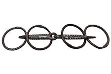 Ancien mors de bride cheval royal anglais rare en fer massif solide ancien vi...