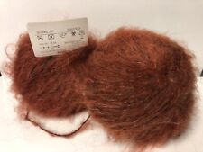 lot de 10 Pelotes laine mohair cuivre/ fabriqué en France