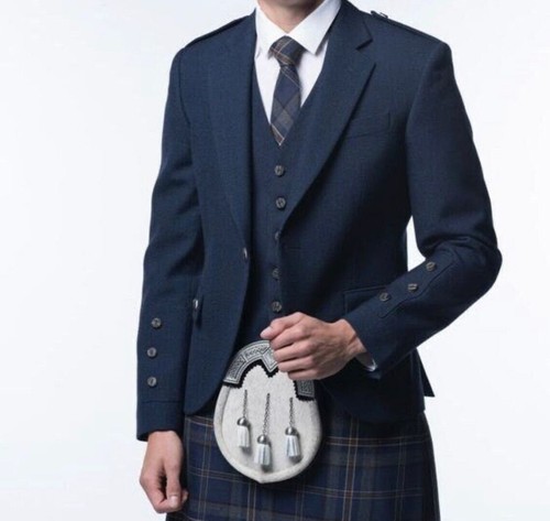 Veste argyle laine - argyle, bleu
