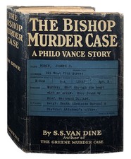 S S Van Dine / The Bishop Murder Case First Edition 1929