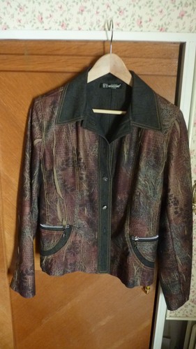Veste imprimé marrons - veste,