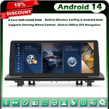 Qualcomm 8-Core 64GO 10.25" Android 14 Autoradio GPS BMW X1 F48 NBT DAB CarPlay