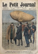 LE PETIT JOURNAL 1910 N° 1044 CONQUERANTS DE L'AIR - CHUTE D'UN RAVIN